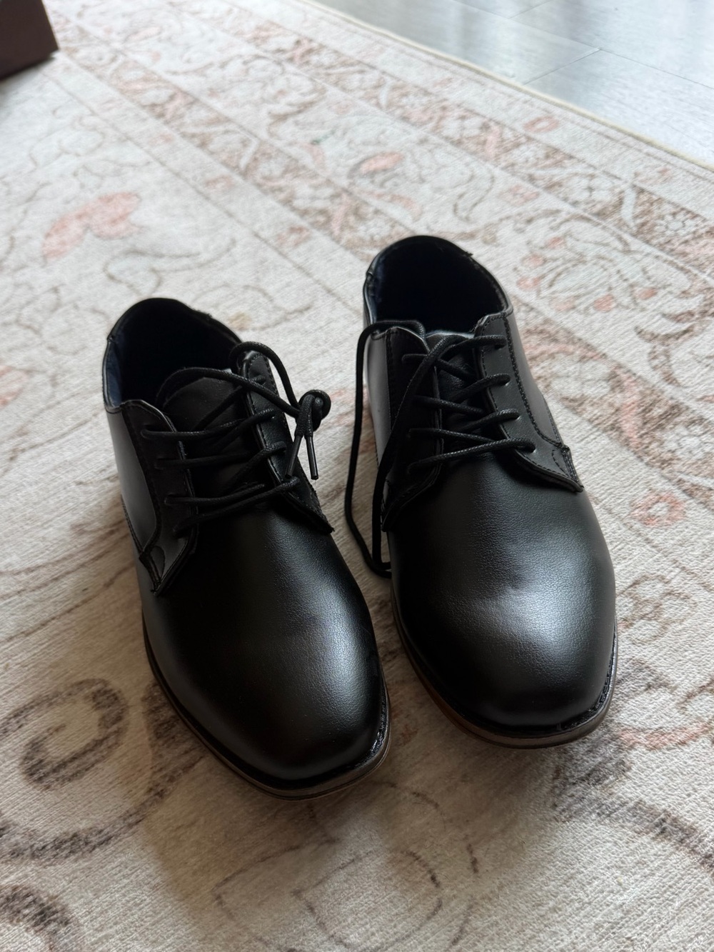Boys Black Derby Shoes (Unworn)
